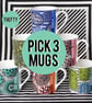 Retroviral Science Mug trio (your choice of designs!)