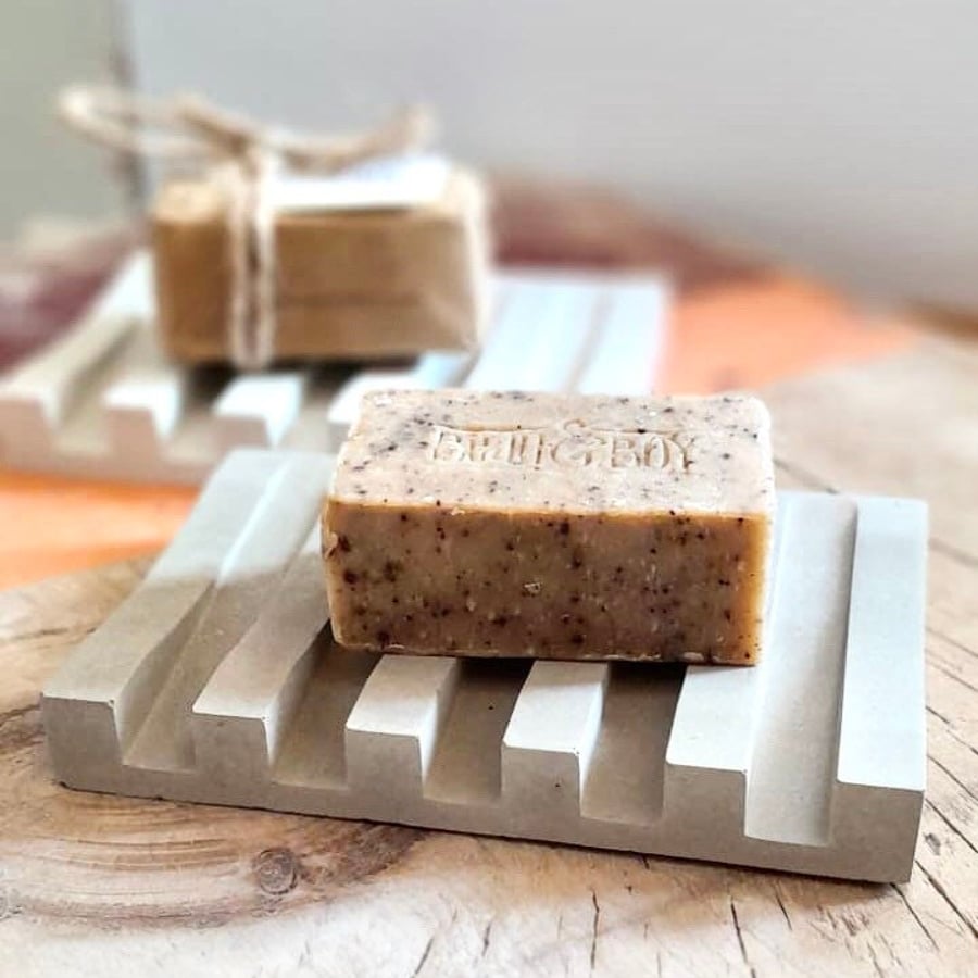 Handmade Concrete Soap Dish Home Decor Gift