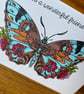 Butterfly and flowers. - Image 2