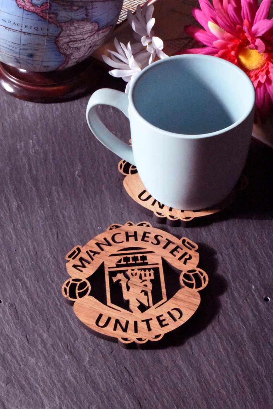 Individual Manchester United Badge Coaster