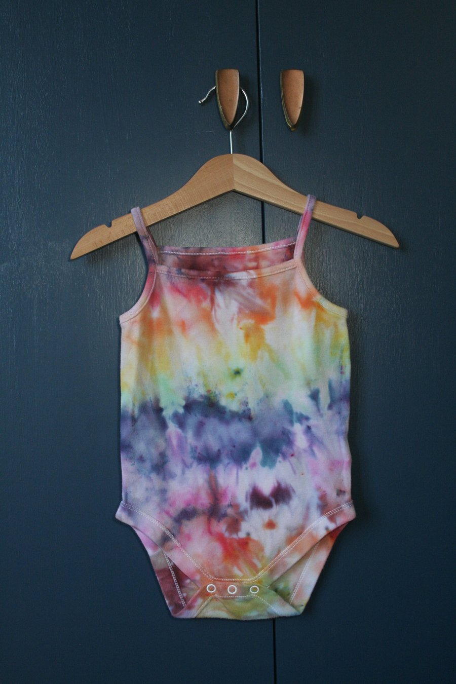 12-18 Months Rainbow Ice-Dyed Vest Top