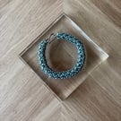 Pale blue beaded bracelet 