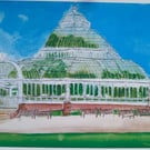 Sefton Park Palm house Liverpool watercolour print