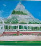 Sefton Park Palm house Liverpool watercolour print