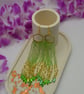 Summer Shimmer Beaded Tassel Earrings - Image 5
