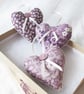 SET OF 3 LAVENDER BAGS - HEART SHAPED - Image 2
