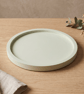 Pale Pistachio Green Marbled Round Jewellery Tray, Decorative Catchall Dish - Image 1