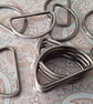 42mm Gunmetal D ring. Classic shape x 2  - Image 2