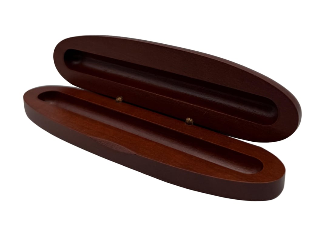 Rosewood Wooden Case for Single Pen - Oval
