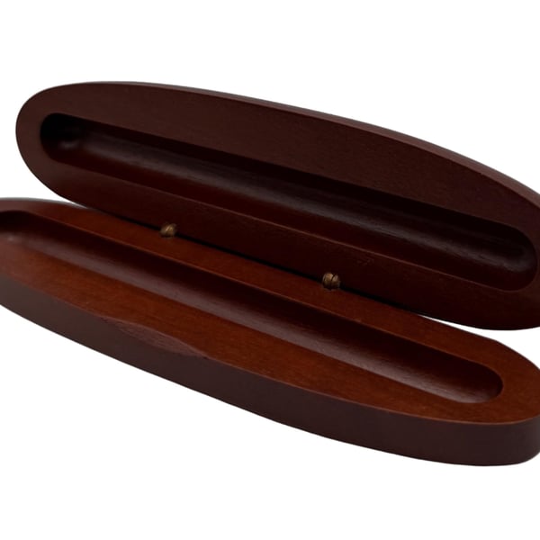 Rosewood Wooden Case for Single Pen - Oval