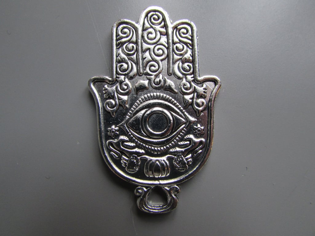 Tibetan Silver Hand of Fatima Jewellery Charm