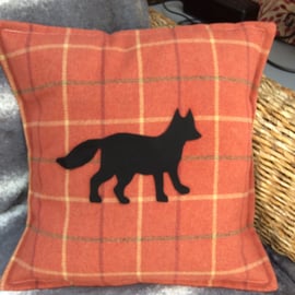 Cushion cover. Terracotta Balmoral check. Choice of 3 designs.