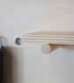 Wall Mounted Wooden Pegboard and Organiser with Shelving and Pegs - Image 5