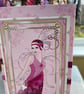 Art Deco elegant lady birthday and best wishes card - Image 2