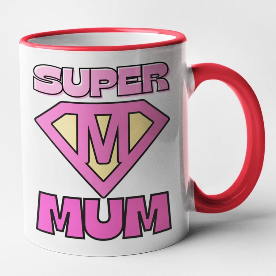 Super Mum Mug Mothers Day Birthday Christmas Best Mum Hilarious Novelty Gift