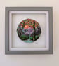 The Waterfall Original 10cm Circular Framed Painting