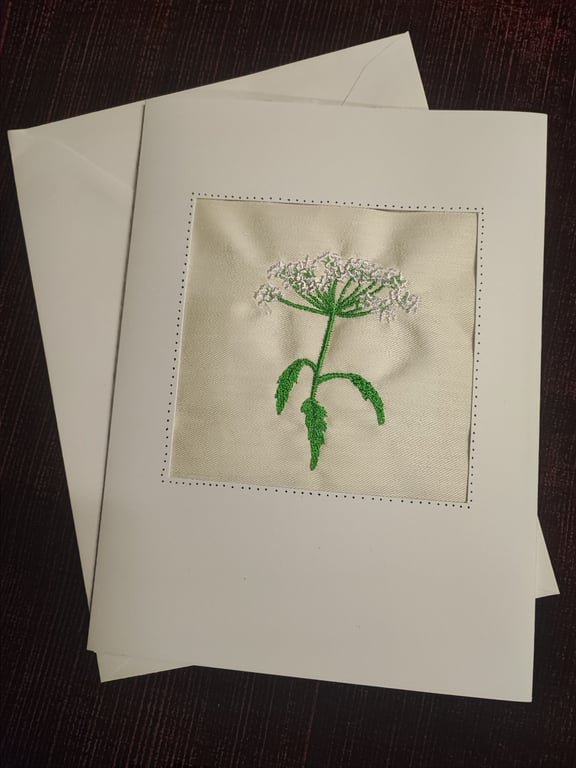 Card with Embroidery