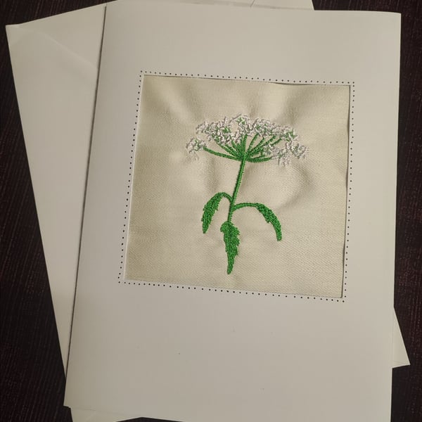 Card with Embroidery