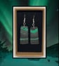 Northern lights lightweight clay earrings