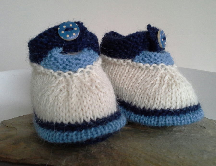 Luxury Pure 'Baby Alpaca' Baby Shoes 3-9 months