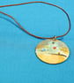 Christmas Tree Baubles Copper & Silver Pendant - Image 2