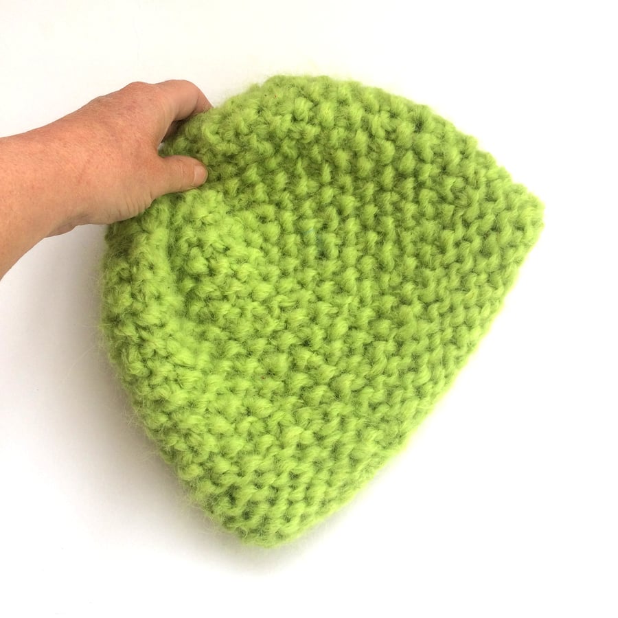 Chunky Knitted Green hat