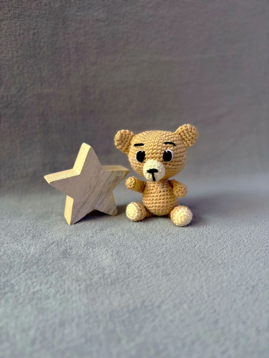 Crochet Teddy Bear Amigurumi Toy - CE Tested Teddy Plushie - Custom Colour Ted