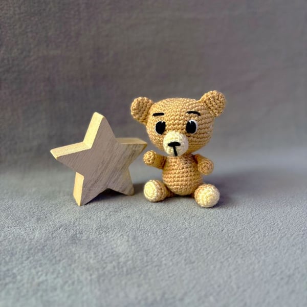 Crochet Teddy Bear Amigurumi Toy - CE Tested Teddy Plushie - Custom Colour Ted
