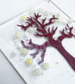 Fused Glass White Blossom Tree Hanging - Handmade Glass Suncatcher - Image 2