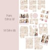 Paris Extras kit Scrapbooking, Ephemera, Journal, Digital Download