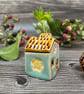 Summer Seconds Soft Green Ceramic Mini House with Chimney - Image 2