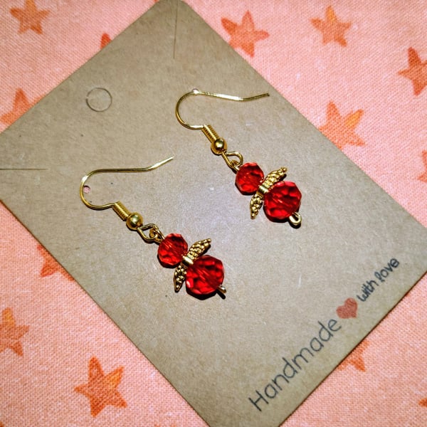 Red Angel Earrings