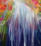 Caught in the Act is a framed print on canvas an idyllic alpine scene exploding  - Image 4