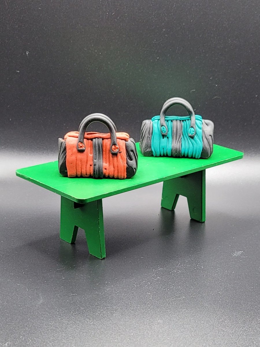 Polymer clay handbag 112 scale miniature novelty gift