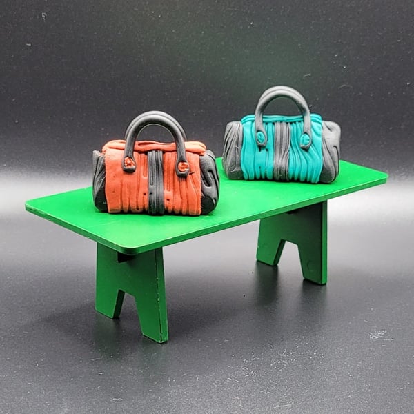 Polymer clay handbag 112 scale miniature novelty gift