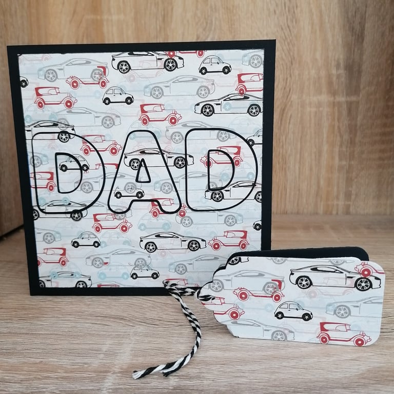 Dad Birthday Card. Cars. 