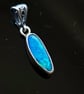 16x6mm Lightenng Ridge Opal Doublet Pendant 