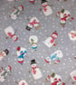 Colourful snowmen on silver grey Christmas stocking - Image 4