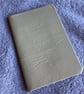A6 Softcover Off White coloured Leatherbound Sketchbook - 24 unlined pages - Image 1