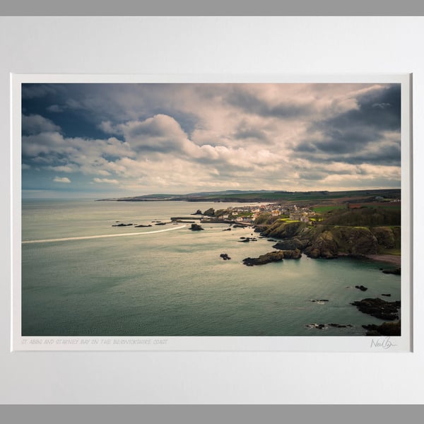 St Abbs & Starney Bay Berwickshire Scotland - A3 (50x40cm) Unframed Print