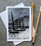 Sail Boats. Blank Card. Original Watercolour 260189 - Image 1