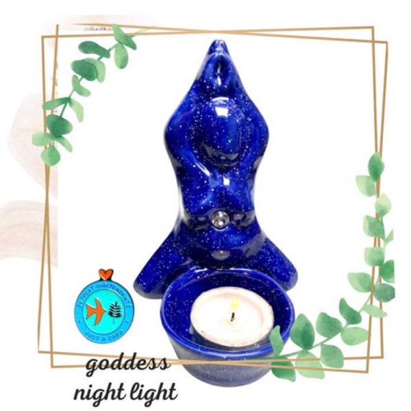 Moon Goddess Tea light holder trinket dish