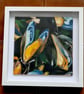 Mussels Original Oil Painting Canvas Panel Framed 20x20cm Shellfish Seafood - Image 4