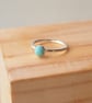 Turquoise Ring in Silver, December Birthstone Jewellery, Aqua Ring - Image 3