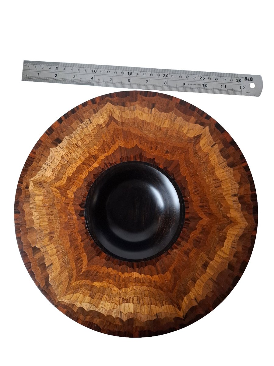 Marquetry Wooden Inlay Bowl