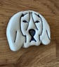 Ceramic Beagle fridge magnet - Image 3
