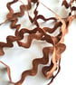 Brown Ric Rac Ribbon Trim, 5 Metres, 11mm Wide Decorative Braid sewing supplies - Image 3