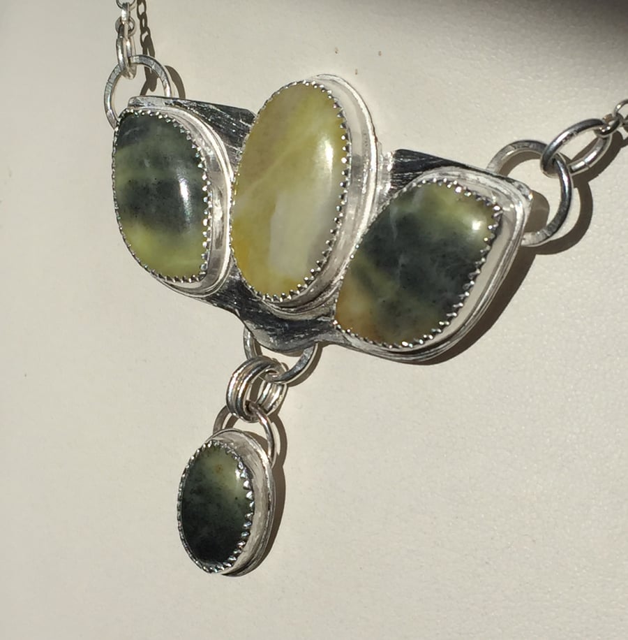 Scottish Green Marble necklace