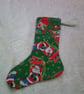 Santa on Stockings 7.5 inch Stocking - Image 1