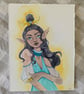 Fae Royalty Original Ink & Watercolour Illustration - Image 2
